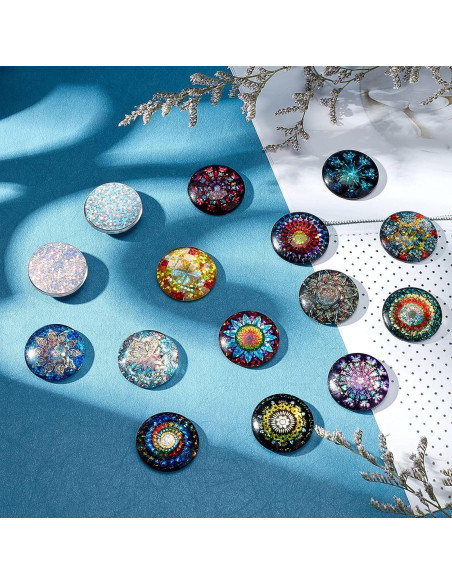 Cabochones de Vidrio Caleidoscópicos PH PandaHall 25mm - 70pcs Cabochones de Vidrio Caleidoscópicos PH PandaHall 25mm - 70pcs