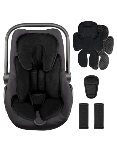 Cojín Soporte para Asiento de Automóvil Bebé GFU Negro 2 en 1