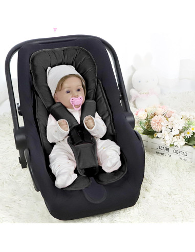 Cojín Soporte para Asiento de Automóvil Bebé GFU Negro 2 en 1