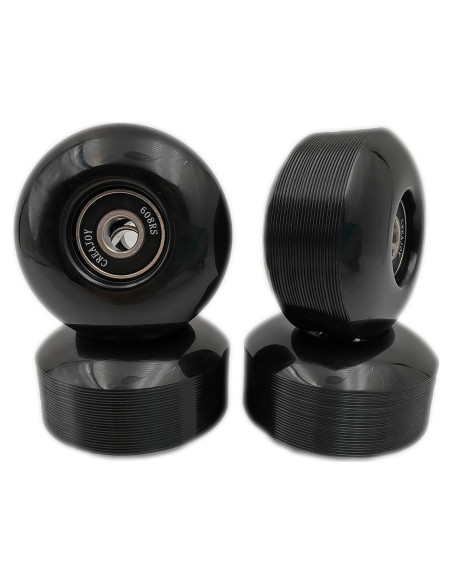 Ruedas de Skateboard CREAJOY 52mm 95A Set de 4 Negro Ruedas de Skateboard CREAJOY 52mm 95A Set de 4 Negro