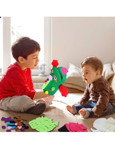 Kit de Marionetas de Mano WATINC 12 Piezas Multicolor DIY
