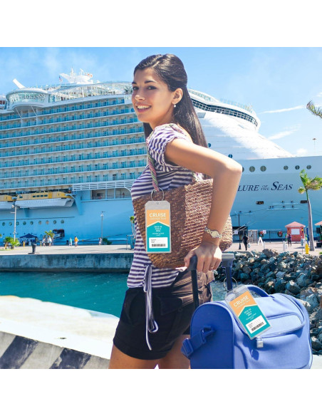 Etiquetas de Equipaje Teskyer Pack de 3 Impermeables para Cruceros Etiquetas de Equipaje Teskyer Pack de 3 Impermeables para Cruceros