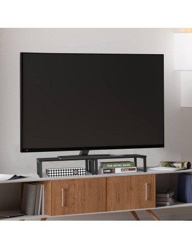 Soporte Elevador para Monitor Doble NORCEESAN Negro 80cm