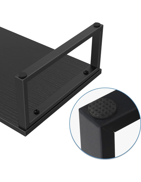 Soporte Elevador para Monitor Doble NORCEESAN Negro 80cm Soporte Elevador para Monitor Doble NORCEESAN Negro 80cm