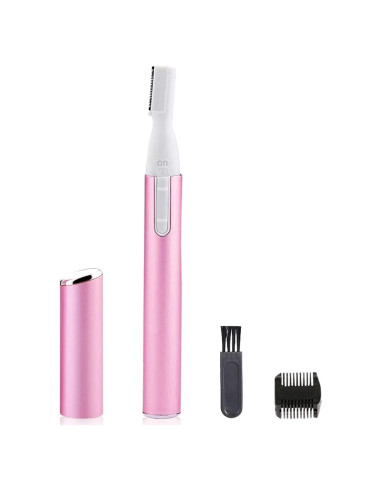 Recortador de Cejas Eléctrico ROSARDEN Rosa, Mini Epilador Facial