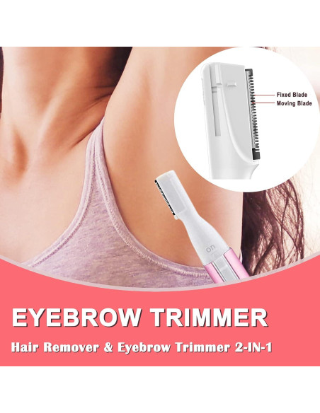 Recortador de Cejas Eléctrico ROSARDEN Rosa, Mini Epilador Facial Recortador de Cejas Eléctrico ROSARDEN Rosa, Mini Epilador Facial