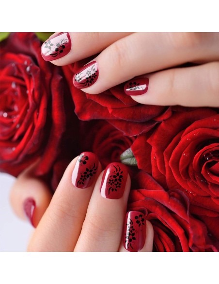 Calcomanías de Uñas 3D Blulu 5000 Pcs Flores Multicolor Calcomanías de Uñas 3D Blulu 5000 Pcs Flores Multicolor