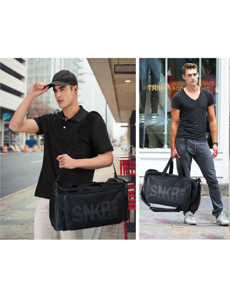 Bolsa de Viaje para Zapatillas Impermeable 66x25x33 cm Negro Bolsa de Viaje para Zapatillas Impermeable 66x25x33 cm Negro