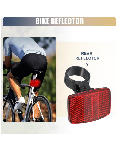 Reflectores de Bicicleta X AUTOHAUX 5.5x3.9cm Rojo