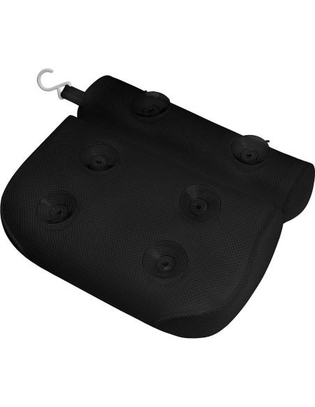 Almohada de Baño Empava con Soporte Ergonómico Negra Almohada de Baño Empava con Soporte Ergonómico Negra