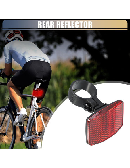Reflectores de Bicicleta X AUTOHAUX 5.5x3.9cm Rojo Reflectores de Bicicleta X AUTOHAUX 5.5x3.9cm Rojo