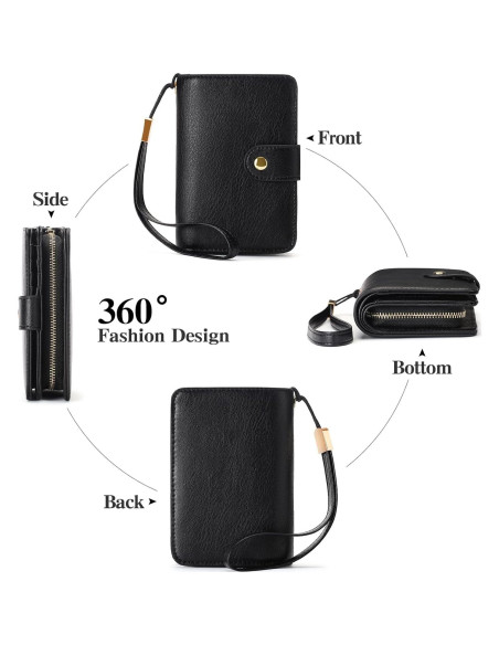 Cartera Pequeña GAEKEAO para Mujeres con Bloqueo RFID de Cuero Cartera Pequeña GAEKEAO para Mujeres con Bloqueo RFID de Cuero