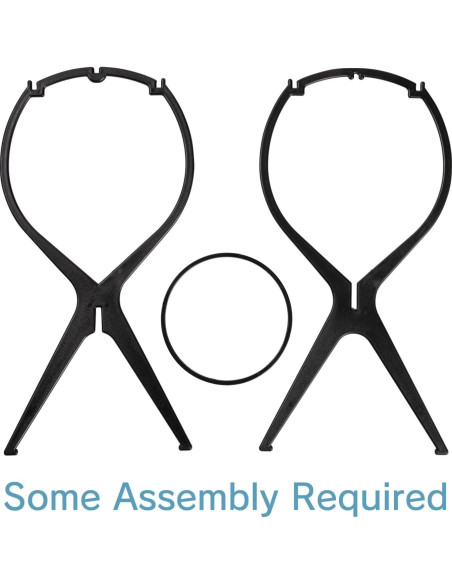 Soporte para Pelucas CLASSE con 2 Bandas, 33.8 cm, Negro Soporte para Pelucas CLASSE con 2 Bandas, 33.8 cm, Negro