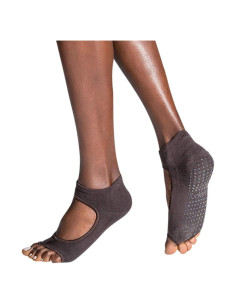 Calcetines de Pilates sin Dedos Tucketts para Mujeres, Nude, Talla S/M