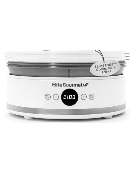 Deshidratador de Alimentos Elite Gourmet EFD329WD 5 Bandejas Deshidratador de Alimentos Elite Gourmet EFD329WD 5 Bandejas