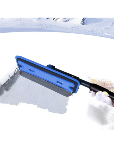 BELOMI Cepillo de Nieve 3 en 1 Desmontable Azul 91 cm