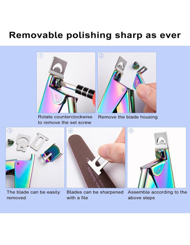 Cortador de Uñas Acero Inoxidable Smalibal 120mm - 130mm