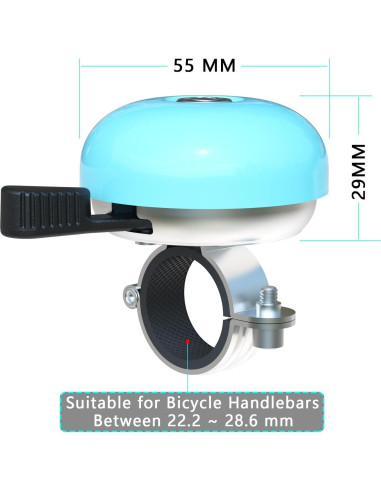 Campana de Bicicleta Greallthy Clásica Retro para Manillar 22.2-28.6mm