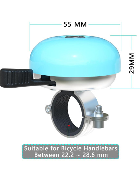 Campana de Bicicleta Greallthy Clásica Retro para Manillar 22.2-28.6mm Campana de Bicicleta Greallthy Clásica Retro para Manillar 22.2-28.6mm