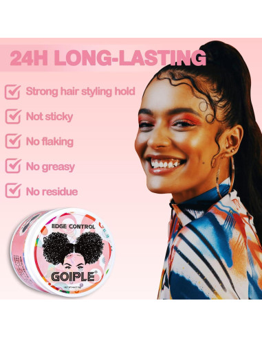 Kit Control de Bordes para Cabello Negro WOZUTUNT - 6 Piezas