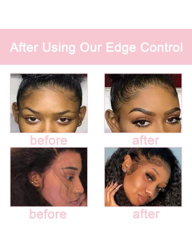 Kit Control de Bordes para Cabello Negro WOZUTUNT - 6 Piezas