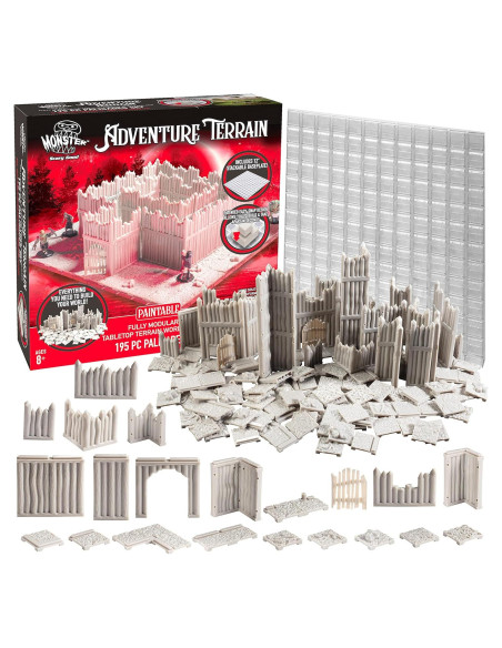 Conjunto Base Palisade Pintable Monster 195 Piezas RPG Conjunto Base Palisade Pintable Monster 195 Piezas RPG