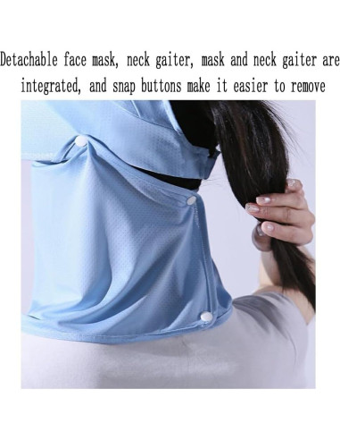 Sombrero de Sol Plegable UV Protección para Mujeres - Negro