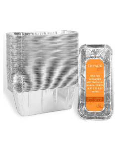 Paquete de 50 forros de bandeja de goteo Blackstone 20.32x9.4 cm