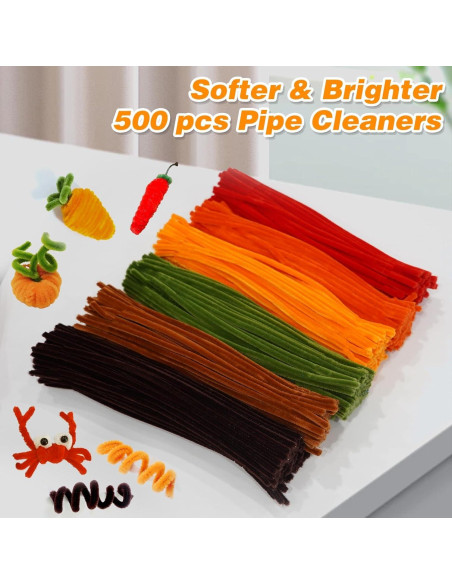 500 Limpiapipas Chenille Multicolor URSDIART 6mm x 30.48cm 500 Limpiapipas Chenille Multicolor URSDIART 6mm x 30.48cm