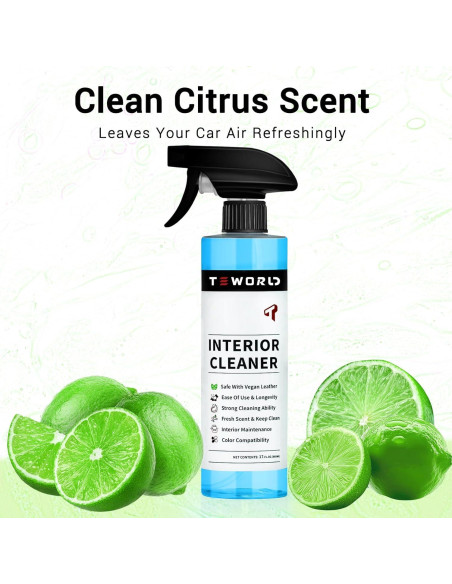 Limpiador Interior Teworld 500ml para Asientos Tesla Vegano Limpiador Interior Teworld 500ml para Asientos Tesla Vegano