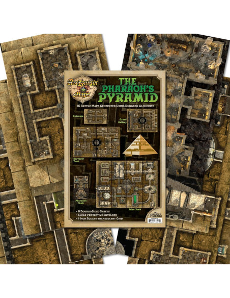 Paquete de mapas RPG Arcknight Pirámide del Faraón 16 mapas Paquete de mapas RPG Arcknight Pirámide del Faraón 16 mapas
