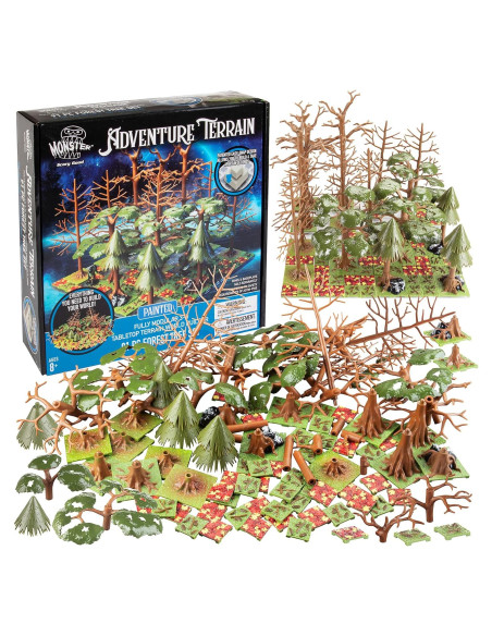 Conjunto de Árboles Bosque Monster 91 Piezas Modular 3D Conjunto de Árboles Bosque Monster 91 Piezas Modular 3D
