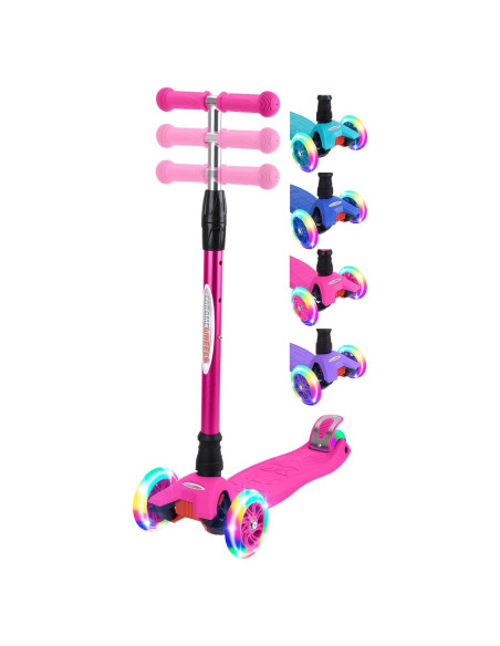 Scooter ChromeWheels Rosa 3 Ruedas Ajustable 59.87 kg Scooter ChromeWheels Rosa 3 Ruedas Ajustable 59.87 kg