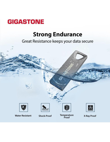 GIGASTONE Z70 32GB 2 Pack USB 3.2 Flash Drives Metal Impermeable