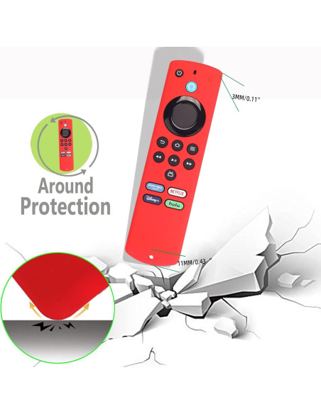 Funda de Silicona Antideslizante Hi Color para Control Remoto Fire TV Stick Lite 2021 Funda de Silicona Antideslizante Hi Color para Control Remoto Fire TV Stick Lite 2021