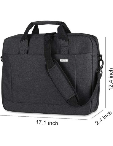 Funda para Laptop Voova 15.6" Negra Acolchada Impermeable