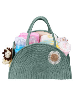 Caddy Organizador de Pañales JMBNH Verde Plegable 22.1cm