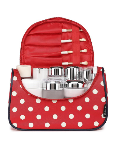 Bolsa de Cosméticos de Viaje Yeiotsy - Organizador Lunares 26x18x12cm