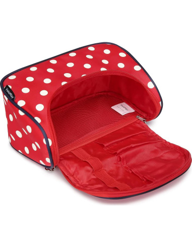 Bolsa de Cosméticos de Viaje Yeiotsy - Organizador Lunares 26x18x12cm