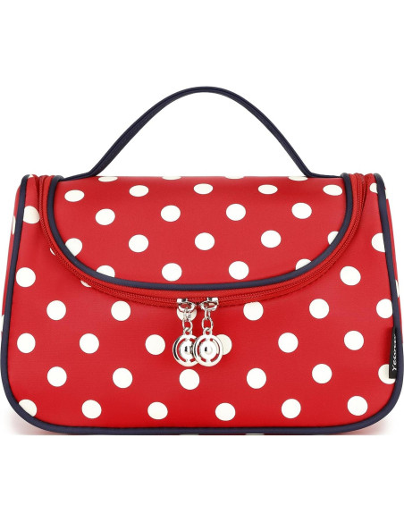Bolsa de Cosméticos de Viaje Yeiotsy - Organizador Lunares 26x18x12cm Bolsa de Cosméticos de Viaje Yeiotsy - Organizador Lunares 26x18x12cm