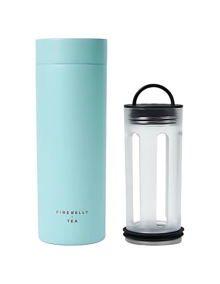Taza Infusora de Té Firebelly Aqua, Acero Inoxidable 473ml Taza Infusora de Té Firebelly Aqua, Acero Inoxidable 473ml