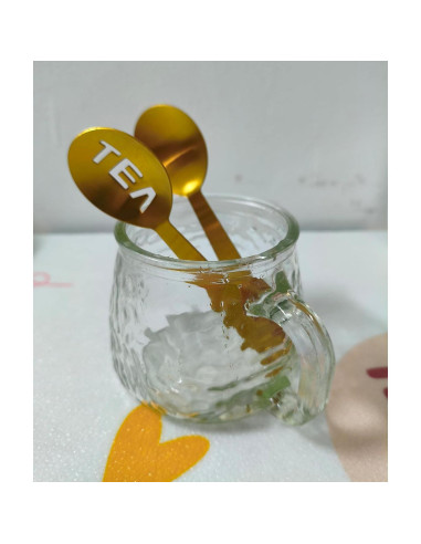 Prensador de Bolsitas de Té Dorado Genérico - Acero Inoxidable