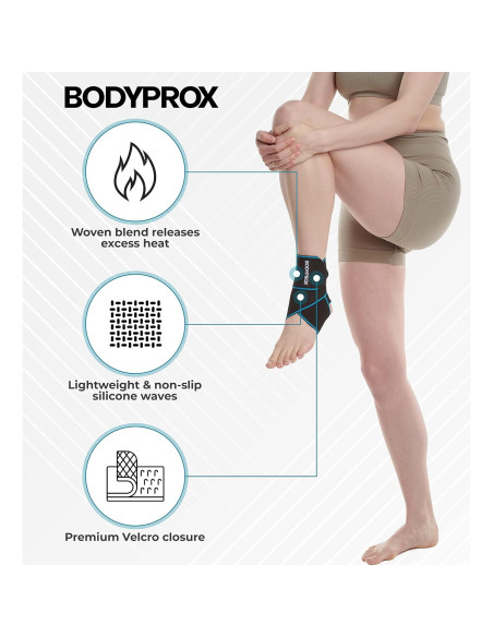 Faja de Soporte para Tobillo Bodyprox Ajustable Unisex Faja de Soporte para Tobillo Bodyprox Ajustable Unisex