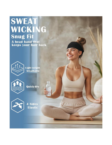 Cinta para la cabeza JHYWELL antideslizante unisex para sudor