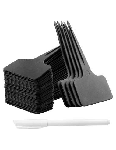 Etiquetas de Jardín Whaline 100 Pcs Tipo T Reutilizables 6x10 cm
