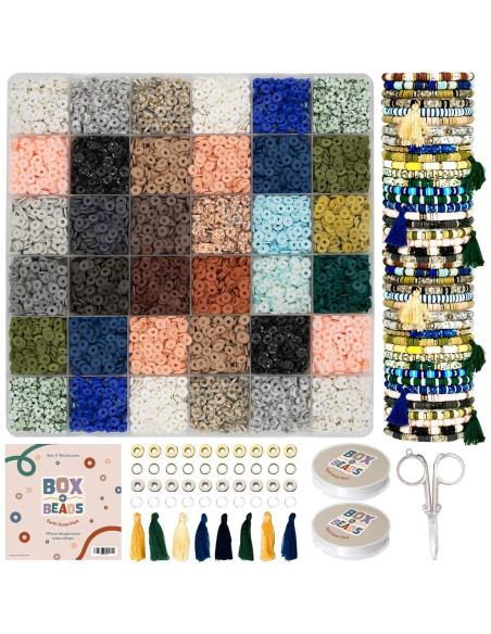 Kit de Fabricación de Pulseras Box-O-Beads - 6000 Piezas DIY Kit de Fabricación de Pulseras Box-O-Beads - 6000 Piezas DIY