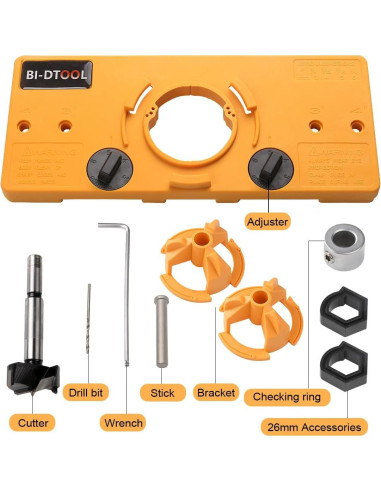 Plantilla de Perforación de Bisagras 35 mm BI-DTOOL