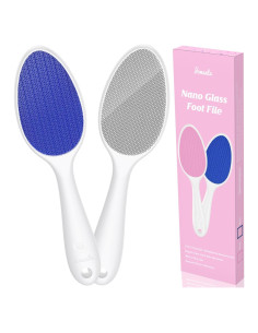 Lima de vidrio nano para pies Yomanta 2 en 1 - Azul
