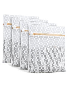 Bolsas de Lavandería de Malla Doble Capa KWULP 30.5x40.6cm 4 Piezas