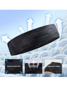 Cintas para la cabeza deportivas MARKEEP, 4 paquetes, absorción de sudor 2